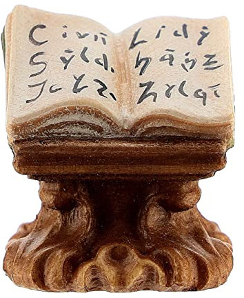 Buch auf Lesepult 12cm Grödnertal Holz Mod. Original