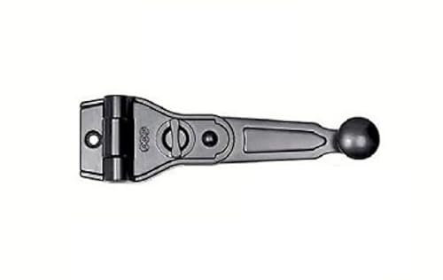 Generico AGB LEVA LUNGA SPAGNOLETTA NERA ZVN NORMALE-CHIUSURA PER BALCONI E FINESTRE-LEVA SPAGNOLETTA SERIE UNICA H009010493