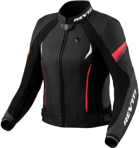 Revit Xena 4 Damen Motorrad Lederjacke, schwarz/pink, 42