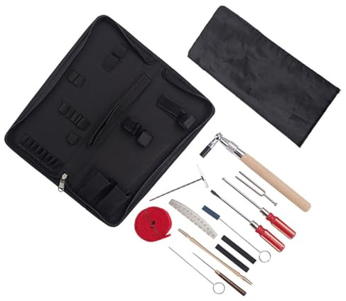 VICASKY 1satz Piano Tuning Hammer Mit Holzgriff Und Dämpferstreifen Präzises Stimmwerkzeug Für Klavierstimmer Und Schüler Temperamentstreifen Für Müheloses Stimmverhalten