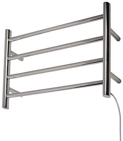 WUBYING Scaldasalviette Elettrico da Parete in Acciaio Inox 304, scaldasalviette Elettrico, radiatore da Bagno, 600 W x 420 H (