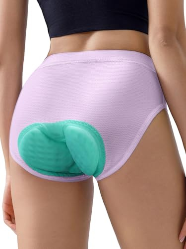 ARESFUEL Short de Cyclisme rembourré Short de Cyclisme pour Femmes Slip Triangulaire Respirant avec Rembourrage 5004 Rosa S