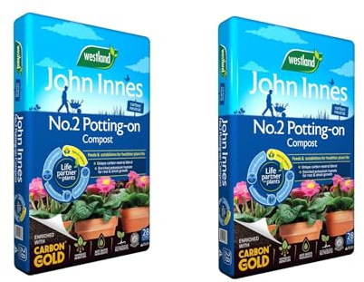 John Innes Peat Free No.2 Potting-On Compost 28L Pack of 2