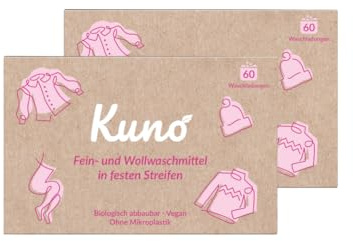 Kuno Detersivo per lana e biancheria delicata, delicato sui vestiti, resistente allo sporco, detersivo per cashmere, seta e lana merino, 120 lavaggi (2)