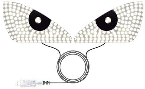 Tuxuseo Éclairage Visuel pour Voitures,Écran Dynamique Flexible Programmables pour Pare-brise | Écran Flexible Programmable pour Camion & Automobile – Éclairage Personnalisé avec Effets Innovants