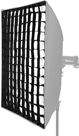 Grille en nid d'abeille noire pour boîte à lumière, réflecteur, fermeture à boucle, facile à installer, contrôle de la lumière, angle de propagation de la lumière, portrait, produits de prise de vue
