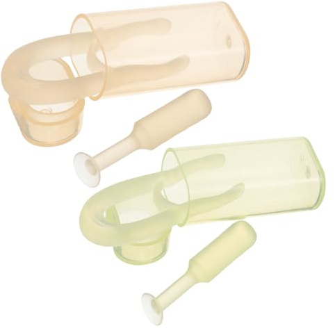 FIXOSHEE 2 Kits Pince à Épiler Souple et Outil de Succion pour Lentilles de Contact, Applicateurs Jaune et Vert, Extraction et Insertion Faciles, Kit Portable Hygiénique pour Usage
