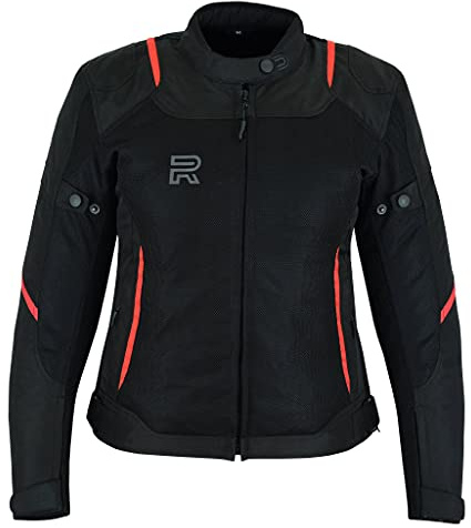 RAXUS Chaqueta Moto Verano Para MUJER-Track CoolPro, Homologada CE (ROJO, XS)