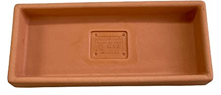 GARDENITALIA Garden Italia Vasi Sottovaso Rettangolare in Resina LRT66 cm. Interno 67 x 29 in Resina Colore IMPRUNETA Made in Italy per Esterni - infrangibile - Resistente al Gelo