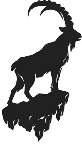 myrockshirt Steinbock Berge Berge 20 cm Aufkleber Autoaufkleber Sticker Wandtattoo Profi Qualität