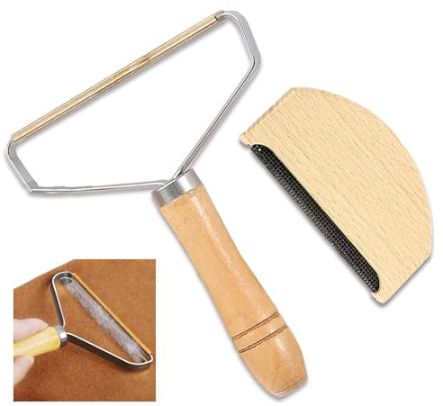 2PCS Rasoir Anti Bouloche, Brosses à Rouleaux Manuelles, éPilateur Portable Double Face, épilateur Double Face Portable pour Manteaux tissés, Tapis, Poils d'animaux