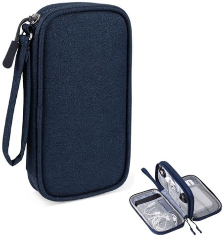 QEDBOJE 1 PCS Universal Kabelorganizer Reisekabel Organizer Elektronische Tasche Kabeltasche Tasche für USB Ladekabel Powerbank Reise Elektronik Zubehör Doppelschicht