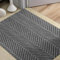 placeroom Door Mat, Non Slip-Washable Indoor Door Mats, Dirty Trapper Floor Mat - Doormat for Entrance, Front Door, Kitchen, Grey（40×60cm）