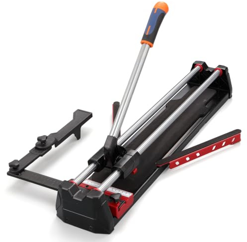 24 Inch Manual Tile Cutter, 600mm Professional Porcelain Ceramic Tile Cutter with Dual Bearing Guide Rails