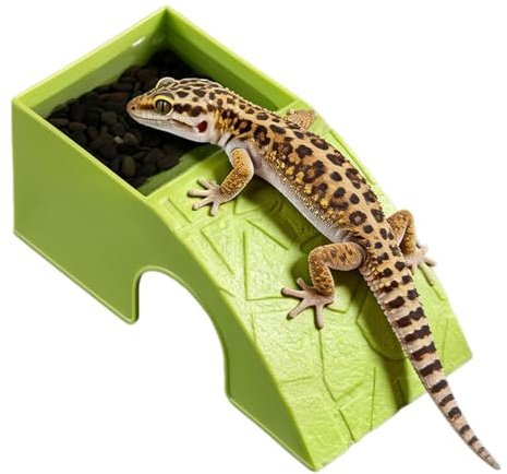 Sköldpaddsmat vattenskålar, Reptile Food Dish, Terrarium Feeding Accessory, Natural Style Habitat Ornament, Bearded Dragon Horned Frogs Spiders Geckos Shrimp Turtles Leopard Chameleons