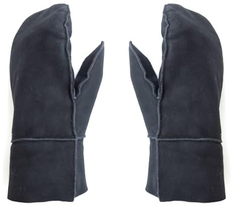 Sonia Originelli Fausthandschuhe aus Echtleder und Lammfell Schaffell warm und kuschelig