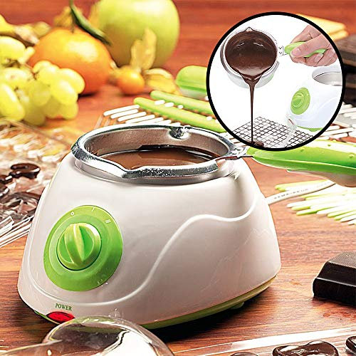 MostroMania Set per Fonduta di Cioccolato con Accessori, Macchina Sciogli-Cioccolato, Cioccolatiera Elettrica per Praline, Accessori da Cucina per Dolci