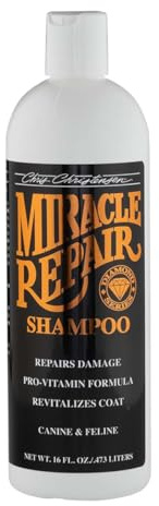 Chris Christensen Diamond Series Miracle Repair Shampoo - Professionelles Hundeshampoo für effektive Fellpflege und Reparatur - Hochwirksam und sanft, 473ml