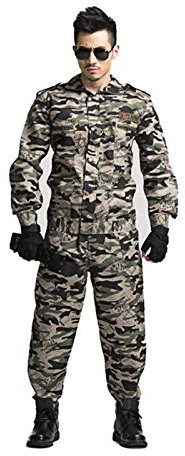 Esercito Uniforme Soddisfare Uomini Esterno Militare tattico di Battaglia di Combattimento Jacket + Pantaloni di Caccia Che Coprono Insieme Costume Waistcoat (Color : Color5, Size : XXX-Large)