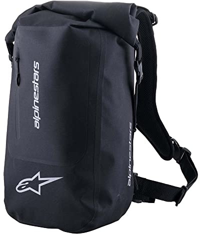 Alpinestars Herren Alpinestars Sealed Sport Black Backpack, Schwarz/Weiß, Einheitsgröße EU
