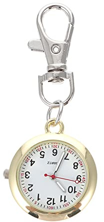 UKCOCO Metalltaschenuhr Mit Dekorativem Aufhängehaken Taschenuhr-anhänger Aus Edelstahl Und Glas Schlichtes Vintage-Design Für Optimalen Zeitanzeige Und Hohen