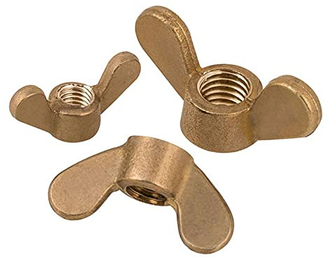 M8,Aile en cuivre 5pcs/en laiton Boulons et vis standard de noix de papillon