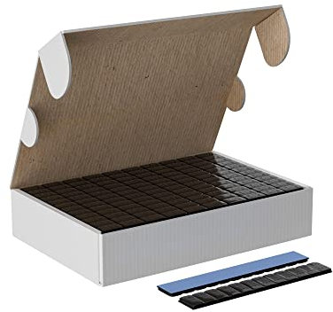 Richeer 100 Riegel Schwarz Auswuchtgewichte, 12×5g Klebegewichte 6KG, Stahlgewichte für Alufelgen Verzinkt und Kunststoffbeschichtet