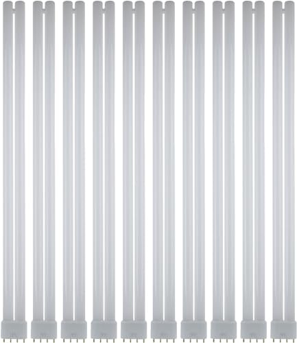 Diodesy FT40DL/835/RS Twin Tube Fluorescent Light Bulb - 3500K Neutral White Compact Fluorescent Lamp, 40 Watts, 3150 Lumens with 4-Pin (2G11) Base for Home, Office and Commercial Use (10 Pack)