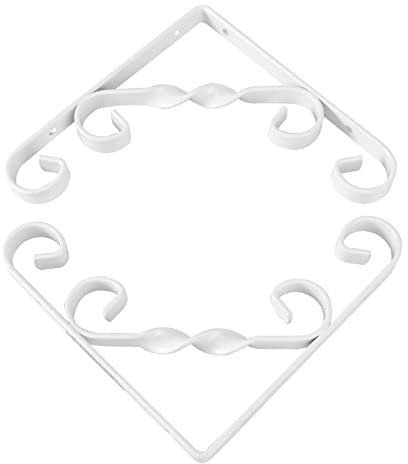 NOLITOY 2stücke Blumentopfhalterung Aus Metall Blumentopfständer Blumenregal Für Zuhause Geschäft Balkon Garten Weiß