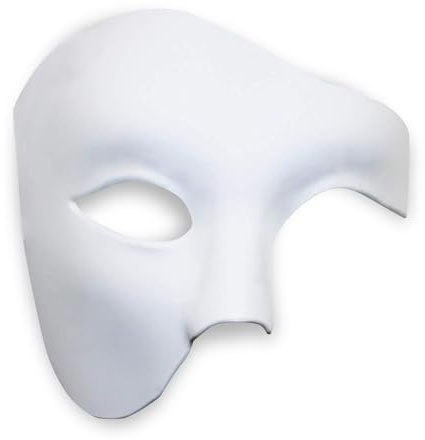 LKITMIUT Máscara de media cara para hombre, disfraz de Halloween de Mardi Gras
