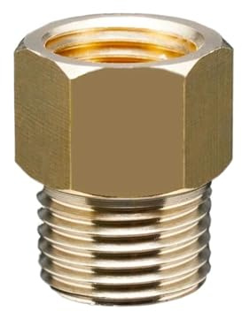M14 M16 5 Stück Metrisches Innengewinde auf Außengewinde Messing Rohrverschraubung Koppler Steckverbinder Adapter (Color : M14 F to M16 M)