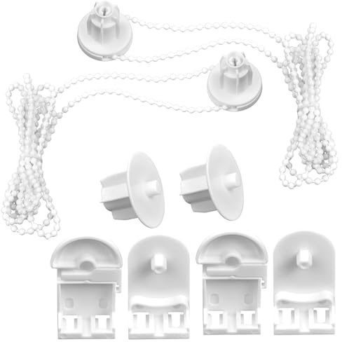 Vexquivera Pack of 2 Roller Blind Brackets - Parts for Curtain Rods / Blackout Blind Brackets