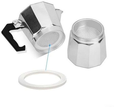 HpLive Joint d'étanchéité de rechange en silicone durable pour cafetière, expresso, moka, convient pour casserole Express (6 tasses)