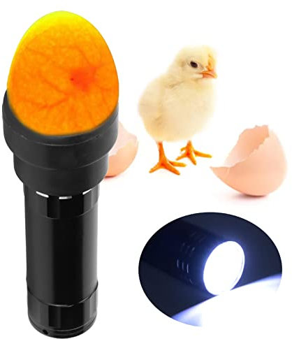 LED-Licht-Eierleuchter-Tester, Helle, Kaltlicht-Schirrlampe mit Trageband für Hühner, Enten, Vögel, Gänse, Bruteier, Fruchtbarkeitserkennung und Entwicklungsbeobachtung