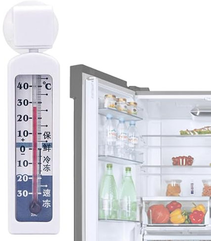 Indicatore di temperatura per frigorifero, 9 x 2 x 1 cm, termometro analogico e congelatore, indicatore di temperatura ideale per frigoriferi