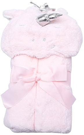 ibasenice Bademantel Mit Kapuze Aus Baumwolle Einhorn-Tier-Design Unisex Für Kleinkinder Weiches Handtuch Für Bad Oder Dusche