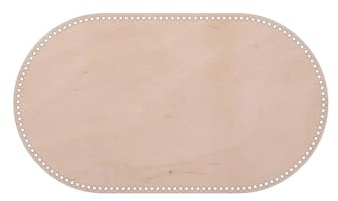BENALI Ovales Moseskorb Boden zum Selberhäkeln aus Birkenholz (10mm EIN Loch, 75x40cm)