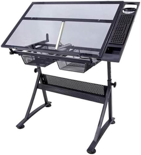 Zeichentische, Zeichentisch, Schreibtisch mit Einstellbarer Höhe für Kunstdesign, Zeichnen, Schreiben, Malen, Basteln, Zeichnen, Arbeiten und Lernen