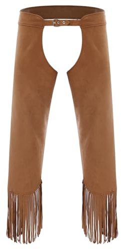 iiniim Chaps Cow-Boy Homme Pantalon Hippie Ouvert Entrejambe | Pantalon De Cow-boy, Cosplay, Mascarade, Carnaval, Halloween