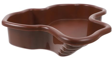 Toyvian Abreuvoir pour Tortues Grand Bain De Tortue en Abs Bassin Spacieux pour Reptiles Bassin De Baignade sans Drainage Accessoire Habitat Intérieur