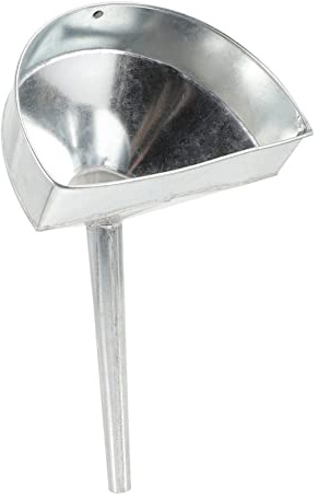Luxshiny Entonnoir à Essence Métallique Filtre Grand Diamètre Anti-Éclaboussures pour Voiture et Outil de Solide