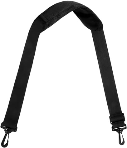 Tracolla per borse, cintura per borse, universale regolabile con gancio, nera, per bagagli, borsoni, borse per fotocamere, borse per laptop