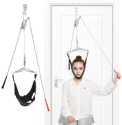 Cervical Neck Traction Device Over Door for Home Use, Neck Stretcher for Spine Decompression, for Physical Therapy,Neck Pain Relief