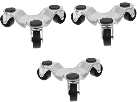 Angoily 3pièces Tri-dolly Acier Avec Roulettes Pivotantes Pour Déplacement Facile De Meubles Lourds Et Appareils Outil De Transport Industriel Et Domestique