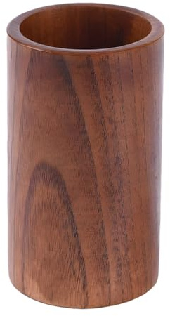 DIYEAH Porte-ustensiles Bois Vintage Organiseur Compact pour Couverts Rangement Multifonction pour Cuisine et Bureau Support Élégant pour Fourchettes Cuillères Couteaux et Stylos