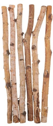 Cabilock 6piezas Ramas de Decoración de Madera Natural Insertos de Madera para Floreros Adecuado para Manualidades y Eventos de Fiesta Proyectos de Bricolaje Ramitas para Decoración