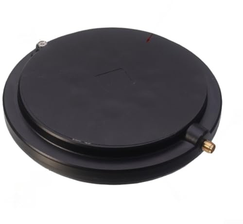 ASA - Carcasa de antena GNSS, disco de medición magnético resistente a los rayos UV con válvula de ventilación, carcasa impermeable para exteriores para topografía, 70,9 mm, negro (B)