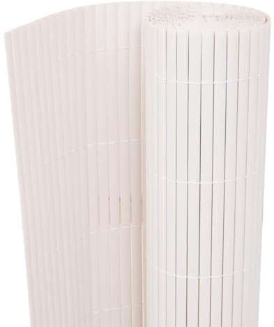 vidaXL Clôture de jardin Blanc 150 x 500 cm PVC