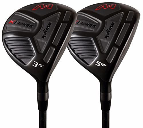 Senior Dam Majek K-Series 3 5 trä set golfklubbar, högerhänt premium ultra förlåtande senior damer flex grafit skaft med turné sammetsgrepp