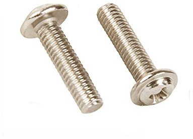 YINSONG 500Pcs M1.4 M2 3-12mm Schraube - Kleine Schraube mit Unterlegscheibe linksgewinde Flach-Knopf Schrauben set Sortiment Kit, M2.5×4